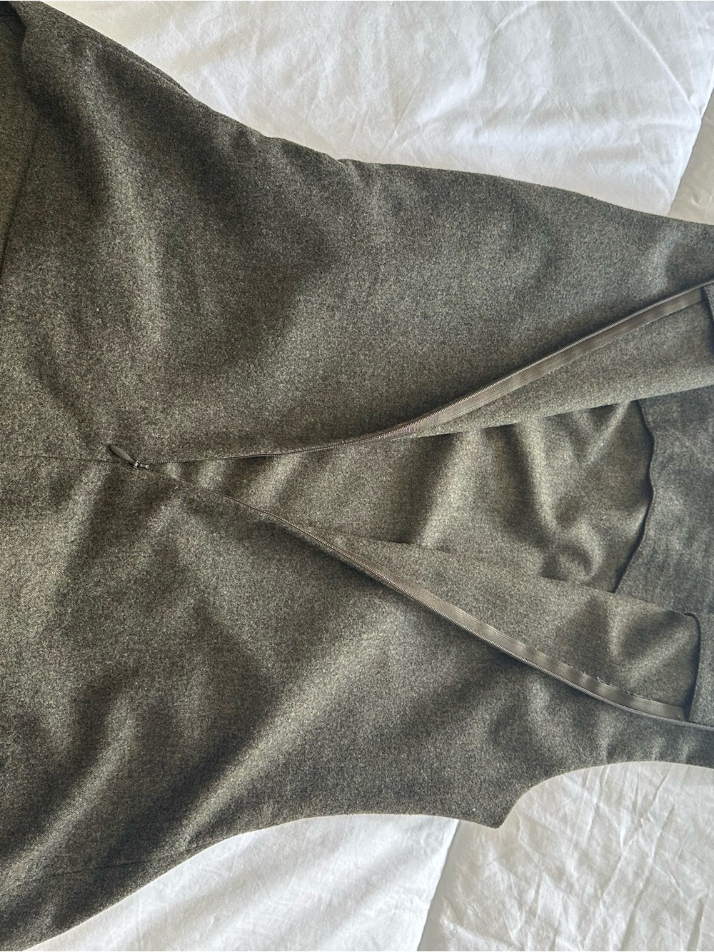 Zara Woman Olive Gray/Green Wool Blend Top size medium - Picture 14 of 16